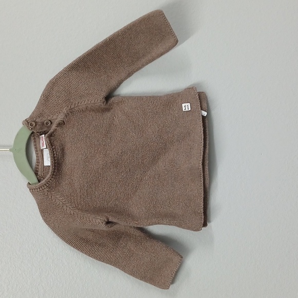 Zara Other - Zara Cable Knit Brown sweater 12-18 months